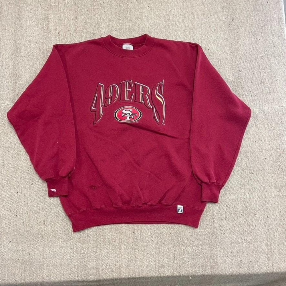 Vintage San Francisco 49ers sweatshirt mens large red 1990s NFL USA